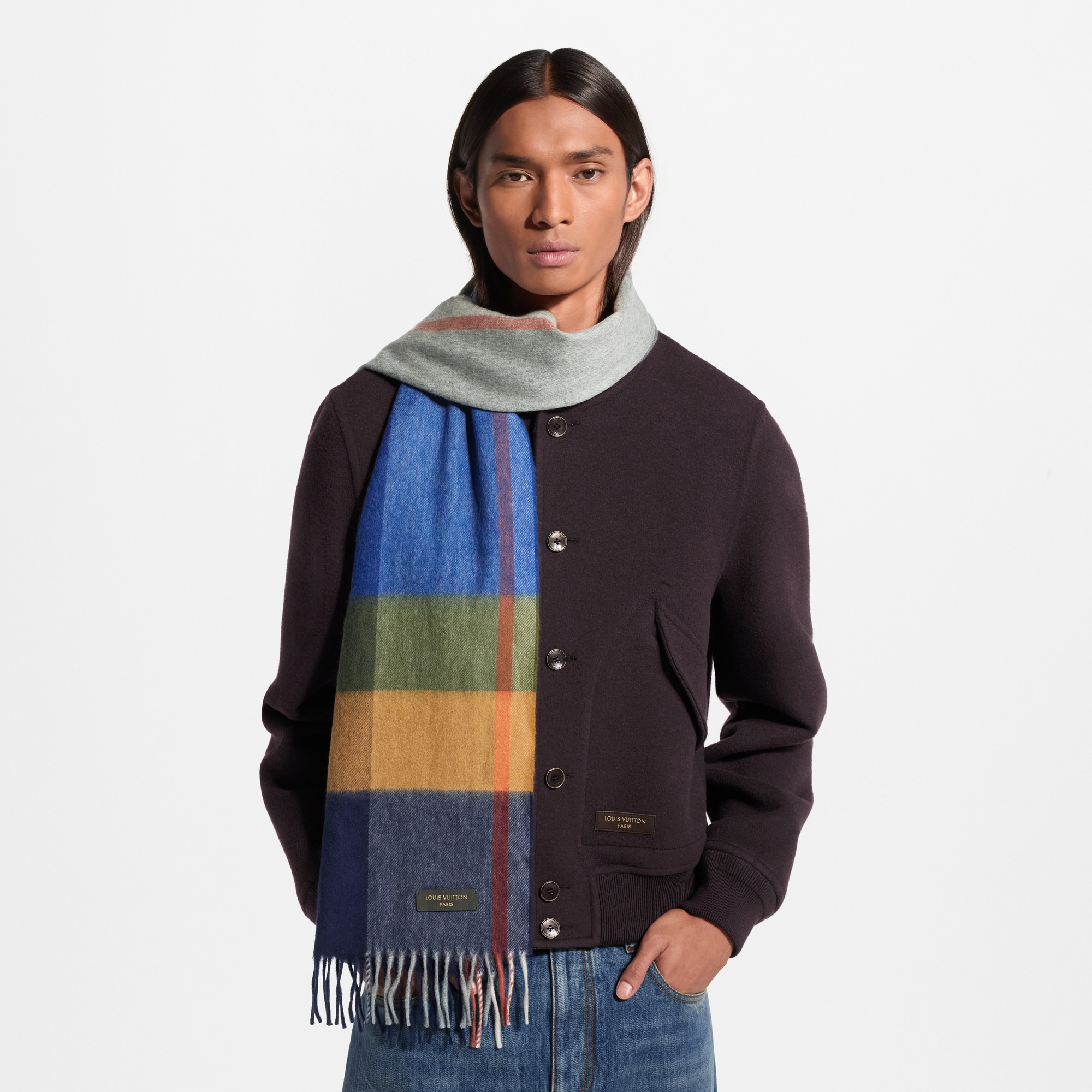 LV Tartan Scarf S00 - Men - Accessories | LOUIS VUITTON ®